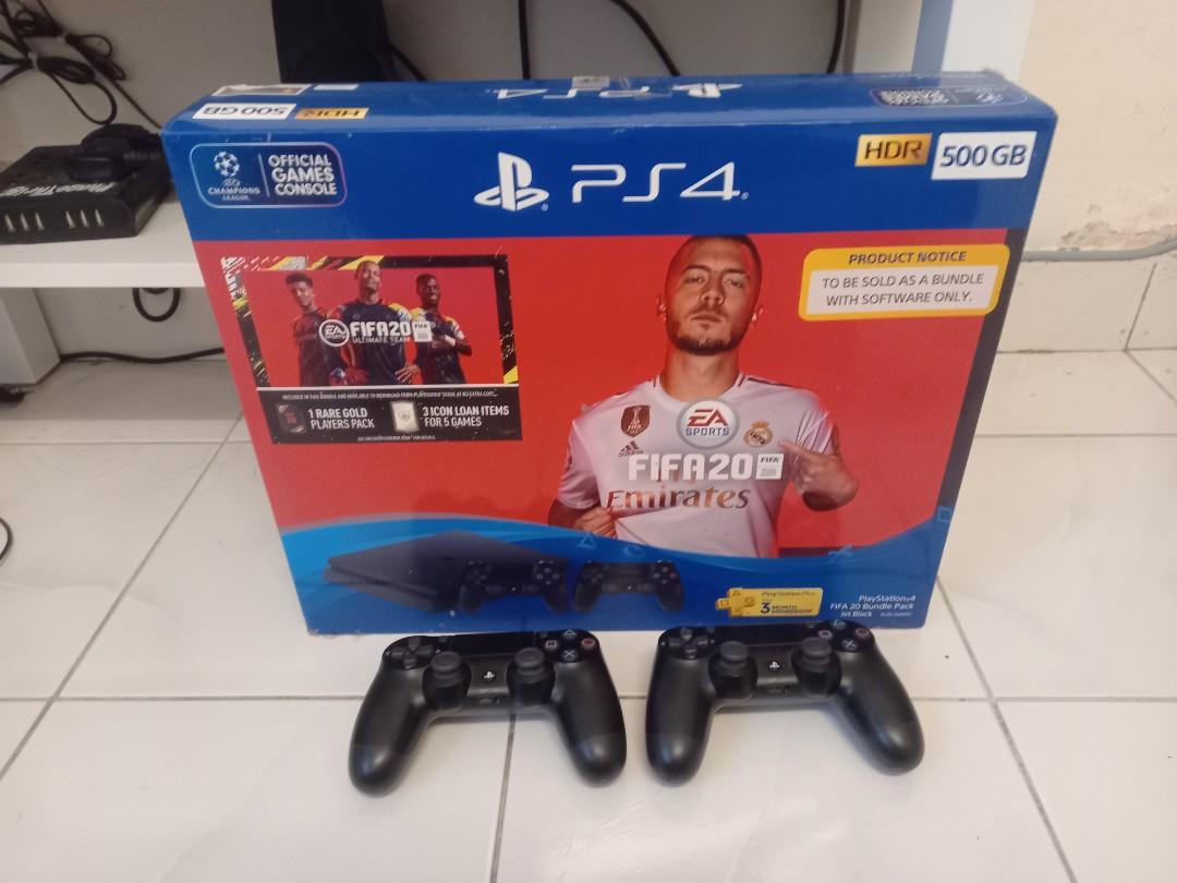Ps4 500Gb Full Set ( 2 Dualshock4 Wireless Controller Included Fifa 20, Fifa  21, Philip Monitor Screen 27Inch,, Video Gaming, Video Game Consoles,  Playstation On Carousell