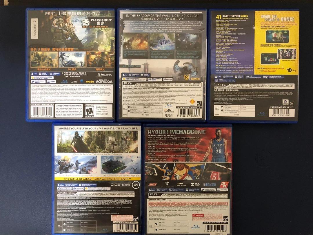 PS4 Games (Category: PlayStation) located in Caloocan City. Submitted by Andie_CheapSales (Listing ID 1190641936, Image 3). Description: P750 Each Game Games: NBA 2K18 [NO CASE] Call of Duty: Black Ops III NBA 2K15 Just Dance Killzone: Shadow Fall Starwars Battlefront.