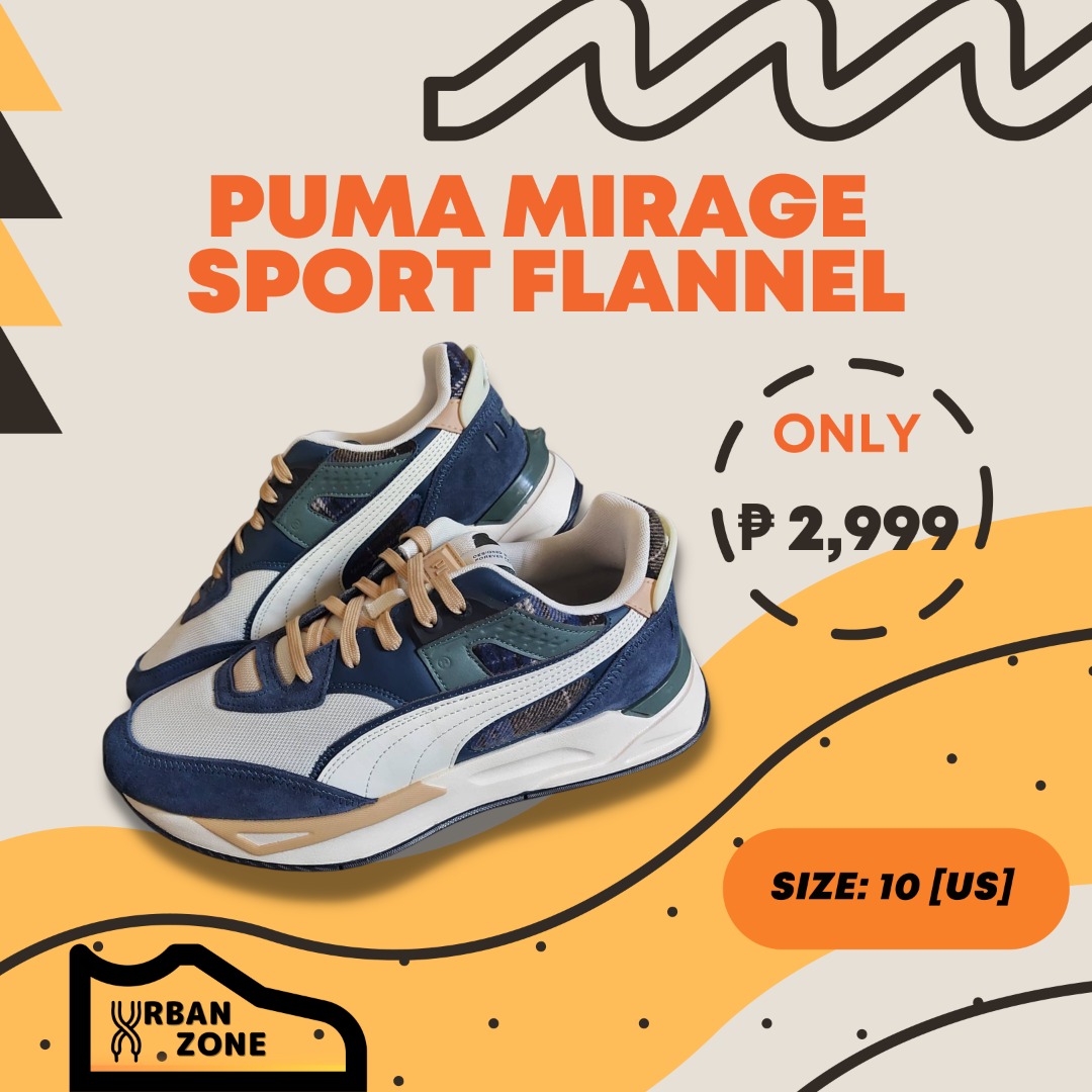 PUMA Mirage Sport Flannel Sneakers, Men's Fashion, Footwear, Sneakers ...