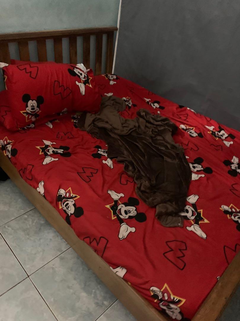 Queen Bed Frame and Mattresses, Furniture & Home Living, Furniture, Bed