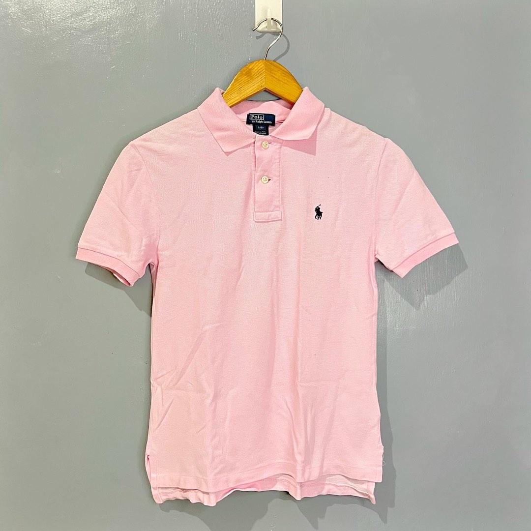 Ralph Lauren Baby Pink Polo Shirt, Men's Fashion, Tops & Sets, Tshirts & Polo  Shirts on Carousell