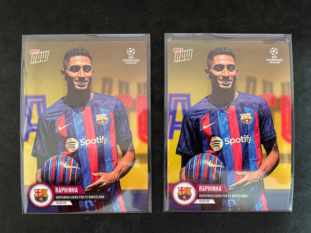 Raphinha Signs For FC Barcelona - UCL Topps Now Card #SP10, Hobbies