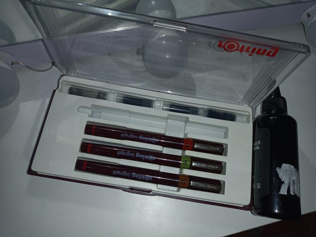 Rotring Technical Pen Set (0.1, 0.3, 0.5) JUNIOR SET, Hobbies & Toys