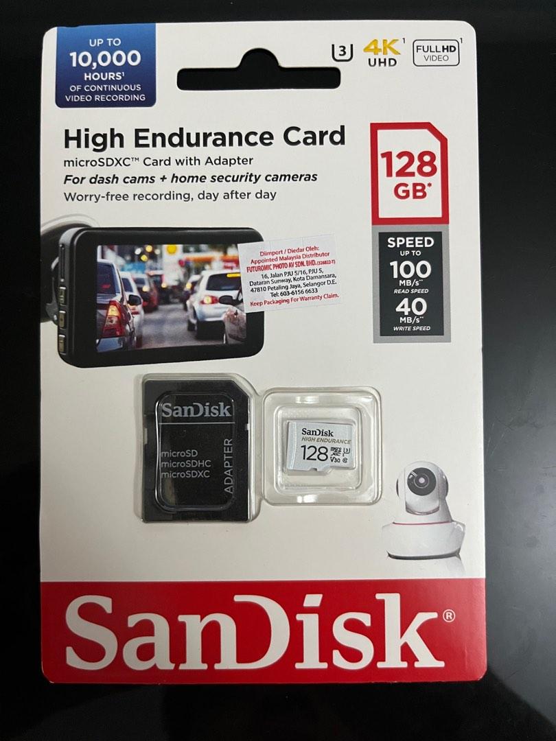 Carte Micro SD Sandisk High Endurance 128 Go