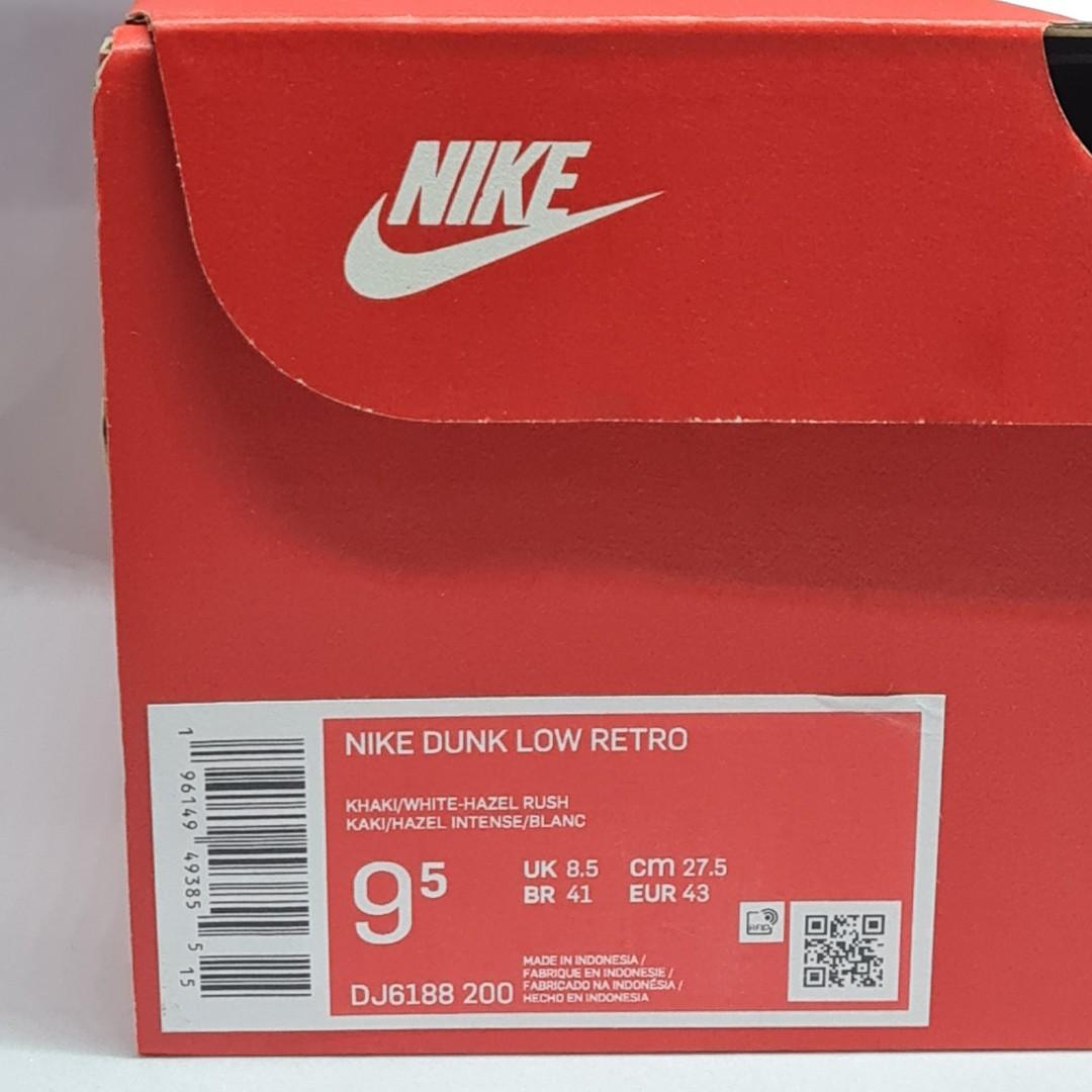 Sepatu Nike Dunk Retro Low Judge khaki no.43, Fesyen Pria ...