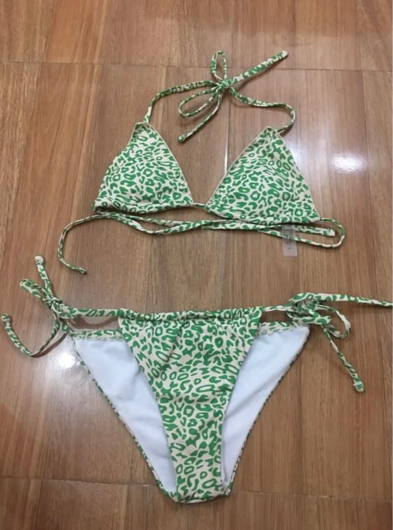 Shein green bikini, Women's Fashion, Swimwear, Bikinis & Swimsuits on