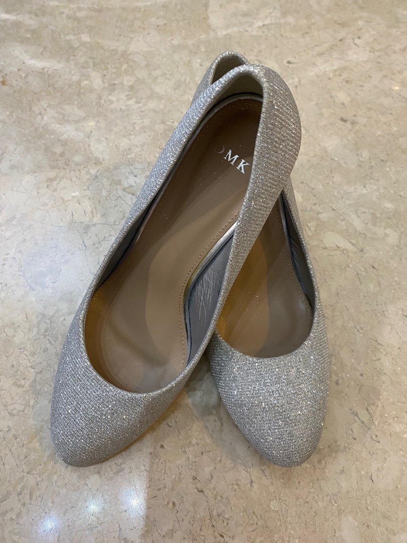 dillards silver heels