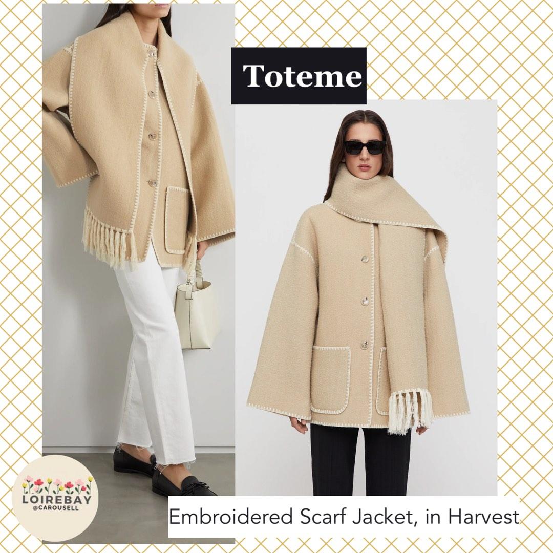 Toteme scarf jacket harvest clearance