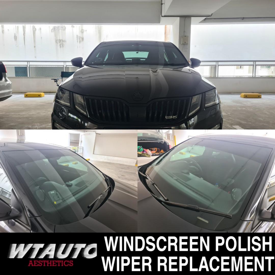 Skoda Octavia VRS Windscreen Polishing & Coating Hydrophobic Rain