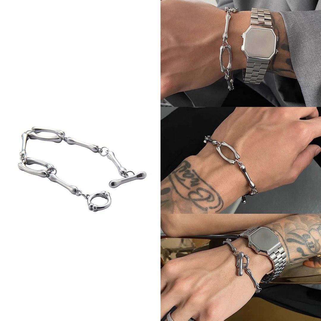 Mens bone bracelet hotsell