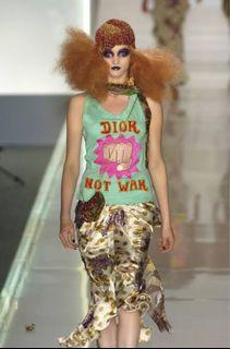 ⚜️S/S 2005 Dior "Not War" Runway Tank top