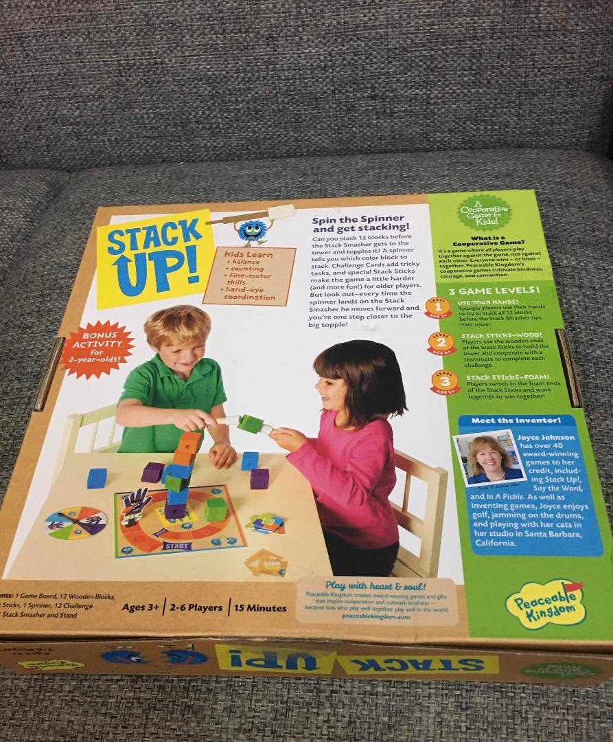 Stack Up Board Game (Award Winning Best Preschool Skills Builder Game