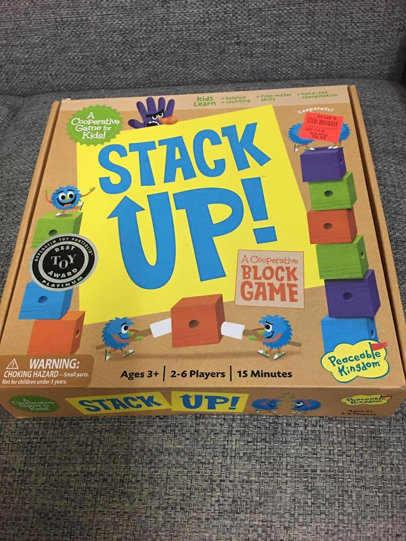 Stack Up Board Game (Award Winning Best Preschool Skills Builder Game
