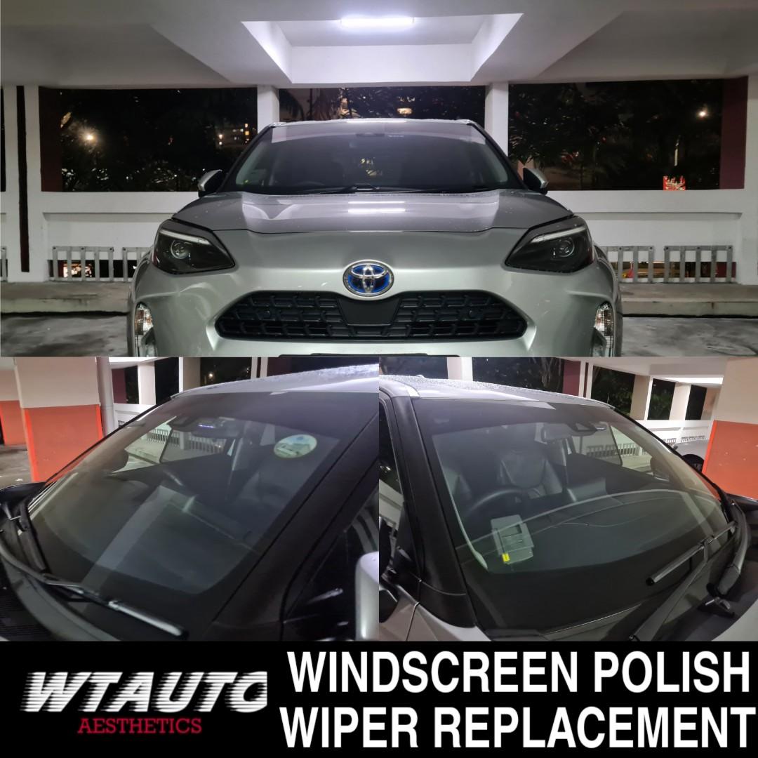 Toyota Yaris Cross Windscreen Polishing & Coating Hydrophobic Rain