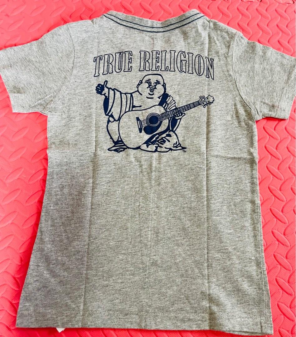SALE!!! True Religion shirt (Category: Babies & Kids Fashion) located in Batangas. Submitted by GDW98 (Listing ID 1190587819, Image 1). Description: Brand: True Religion Condition: Gently used, no flaws Color: Gray Size: 6T RFS: outgrown MOP: bank transfer, gcash .