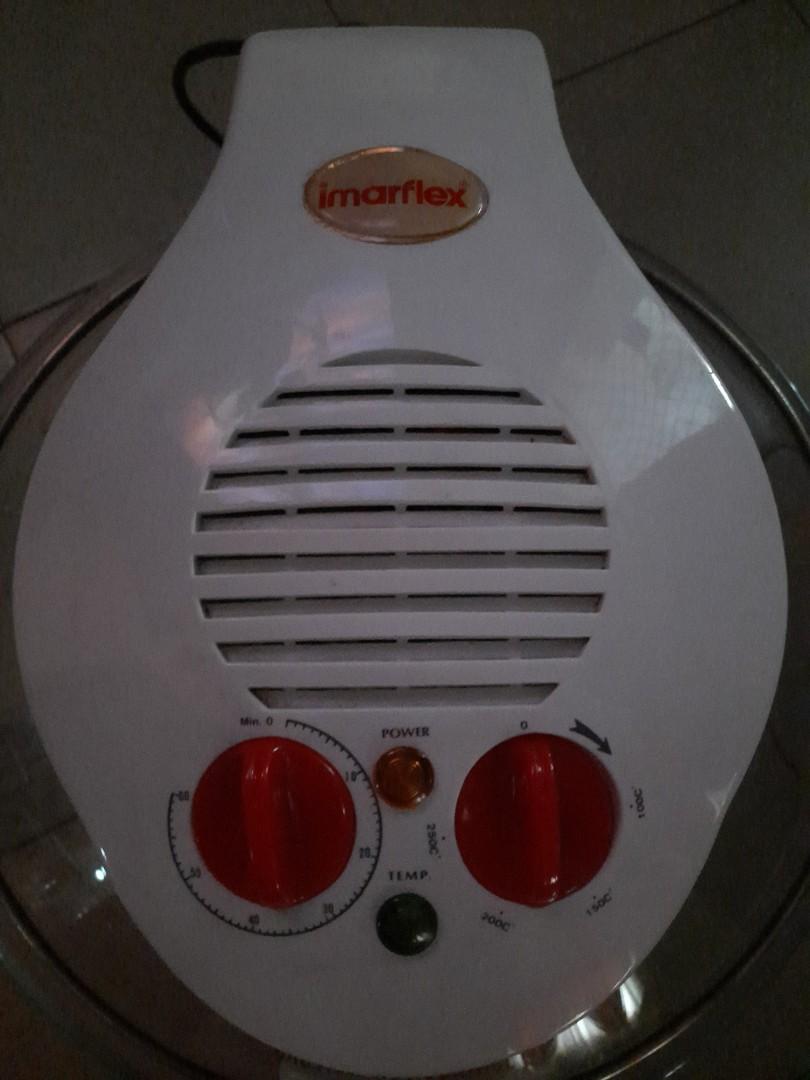 Turbo Broiler Imarflex (Category: Cookware & Accessories) located in Quezon City. Submitted by mylsyu (Listing ID 1190519261, Image 1). Description: IMARFLEX Turbo Broiler 12L (Big Size) Used 2x only Excellent Condition Working good and no issues Almost New (No more Box) *PRICE NEGOTIABLE.