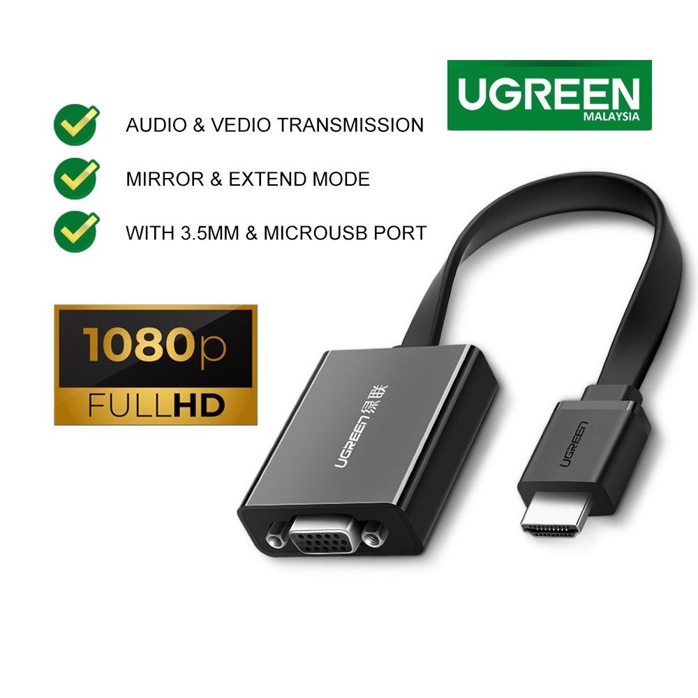 UGREEN HDMI TO VGA CONVERTER WITH AUDIO 40248, Computers & Tech, Parts & Accessories, Cables