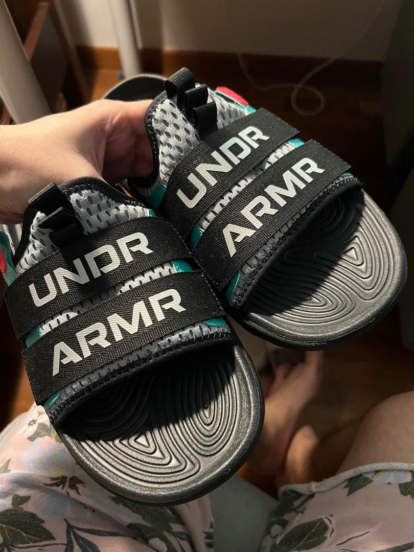 Underarmor alpha slides, Men's Fashion, Footwear, Flipflops and Slides ...