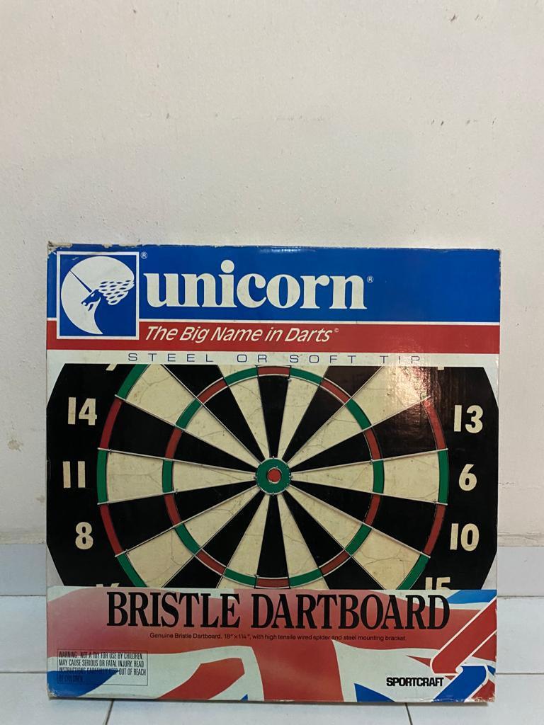 Unicorn Dart Board with Darts, Sports Equipment, Other Sports Equipment and Supplies on Carousell