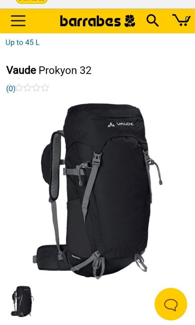 永久定番 VAUDE Prokyon 30 Backpack， Black 並行輸入品 バッグ