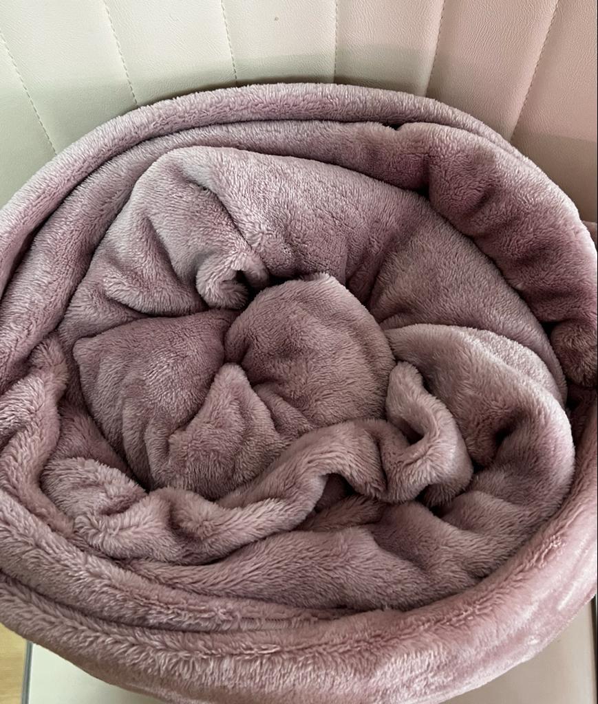 Vince Camuto Light purple Super Soft Oversized Plush Blanket Full Queen size 98 X 92 inch 550