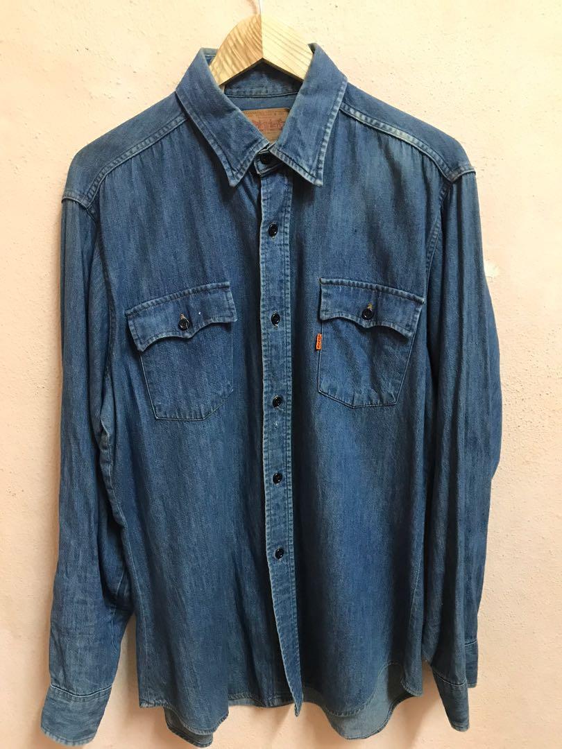 Levi's classic denim outlet work shirt