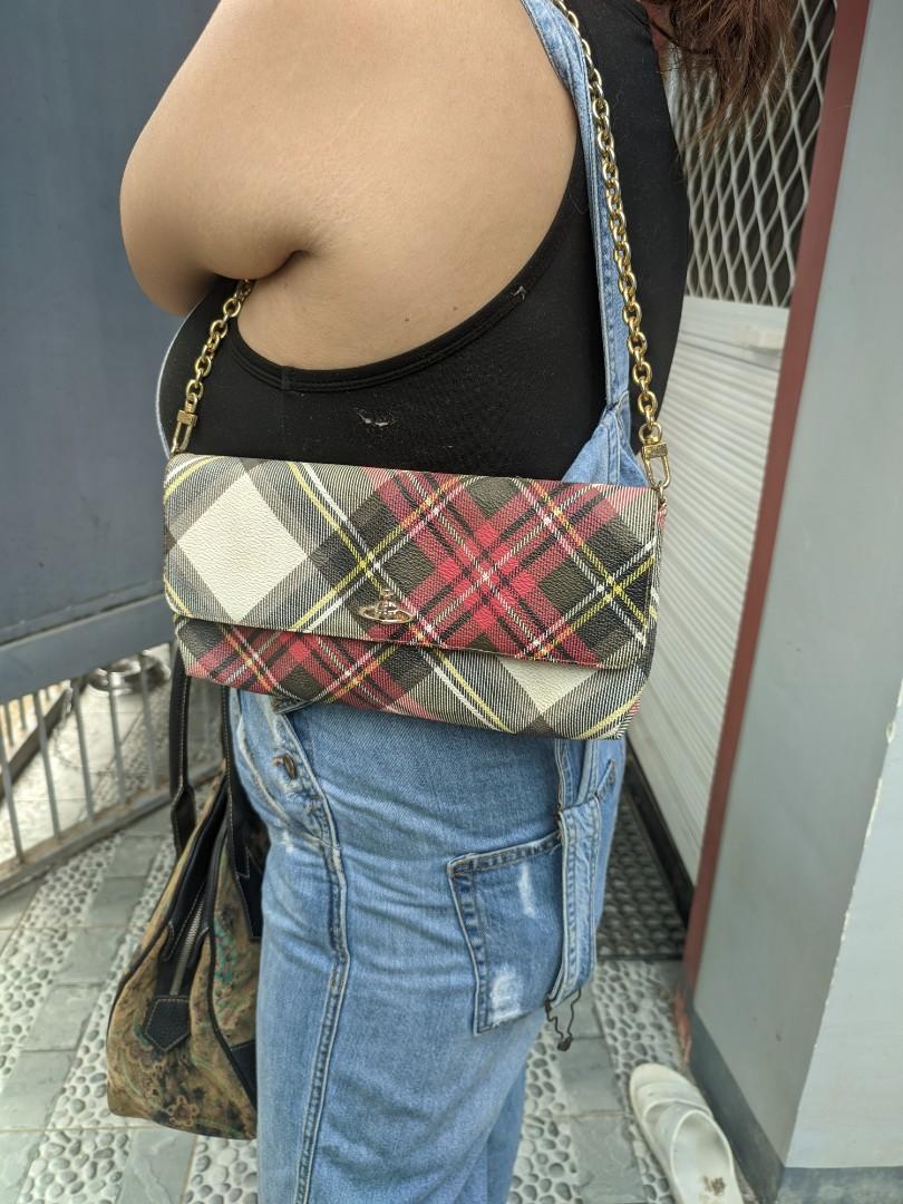 Vivienne westwood tartan on sale clutch bag