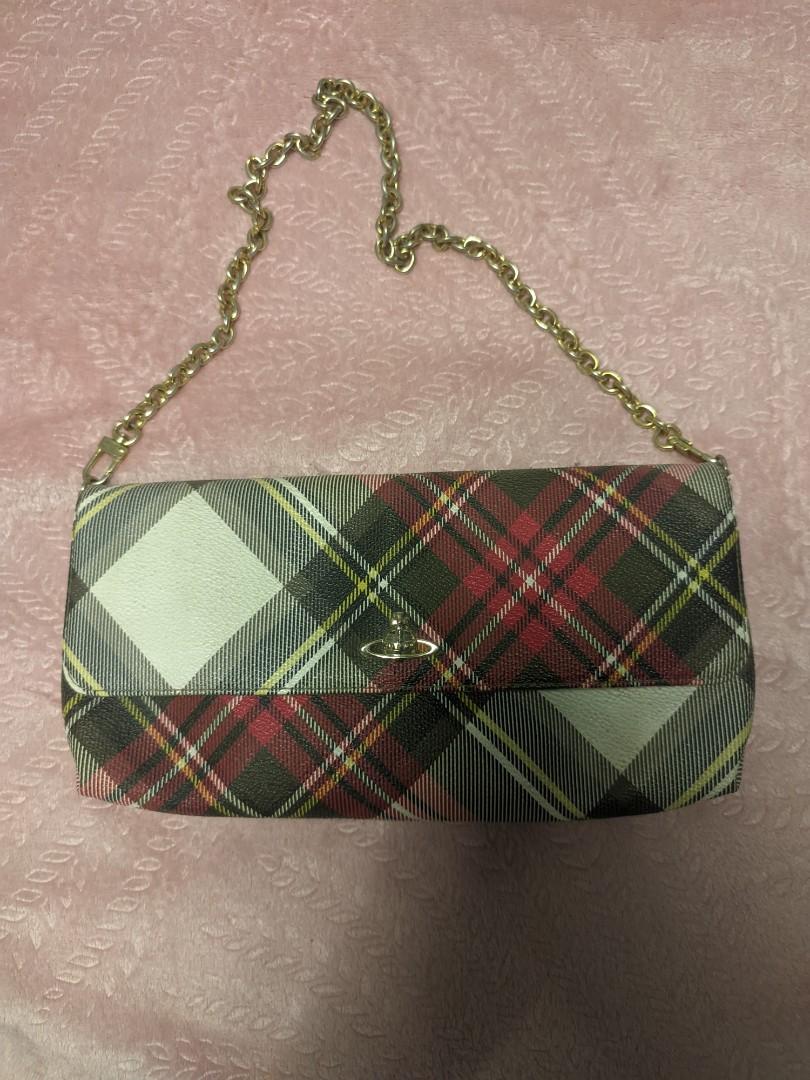 Vivienne westwood best sale tartan clutch bag