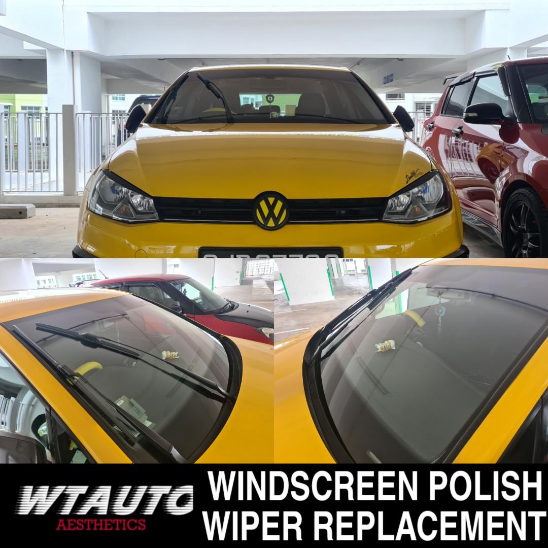Volkswagen Golf MK7 Windscreen Polishing & Coating Hydrophobic Rain