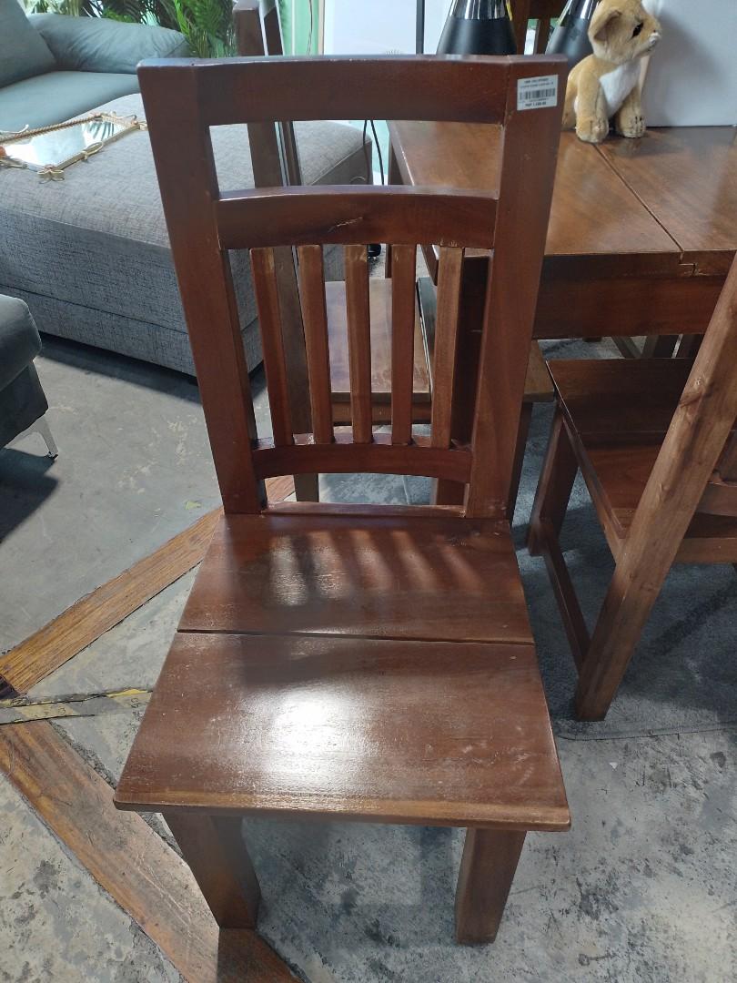 Wooden dining chair, Furniture & Home Living, Furniture, Chairs on