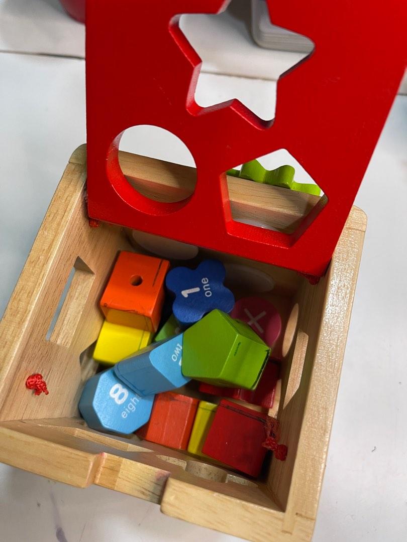Wooden shape sorter, Hobbies & Toys, Toys & Games on Carousell