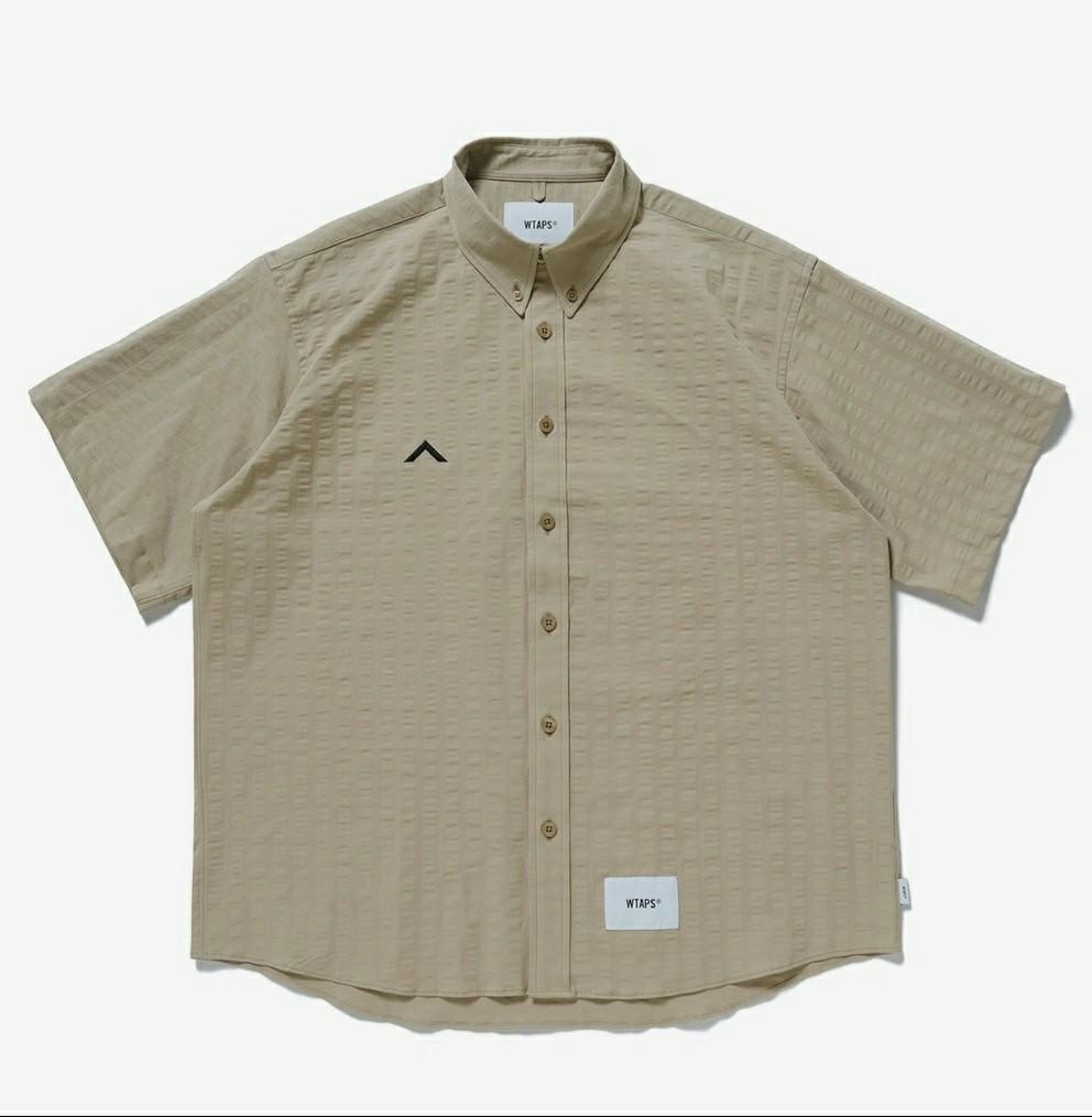 Wtaps BD SS shirt COPO SUCKER COOLMAX DCDT NB, 男裝, 上身及套裝, T