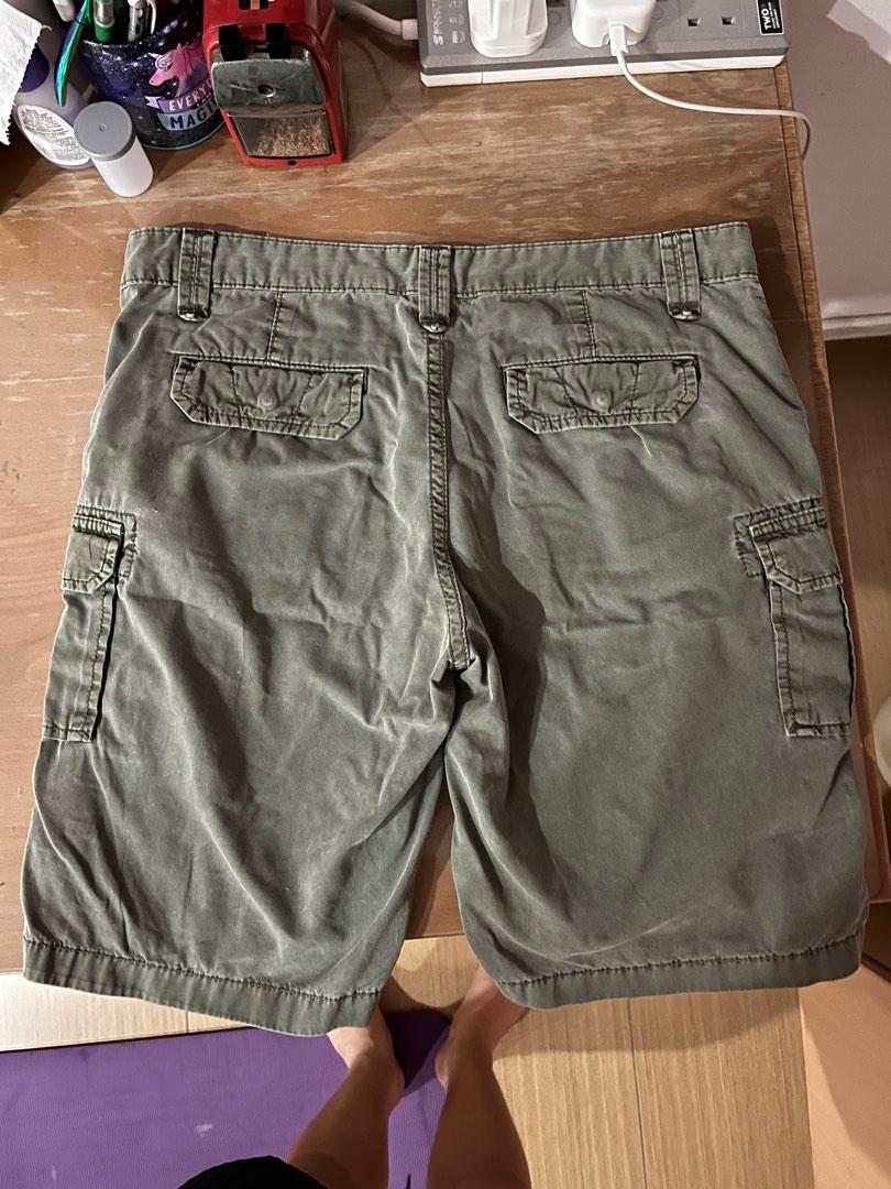y2k low waisted army green cargo shorts, Women's Fashion, Bottoms ...