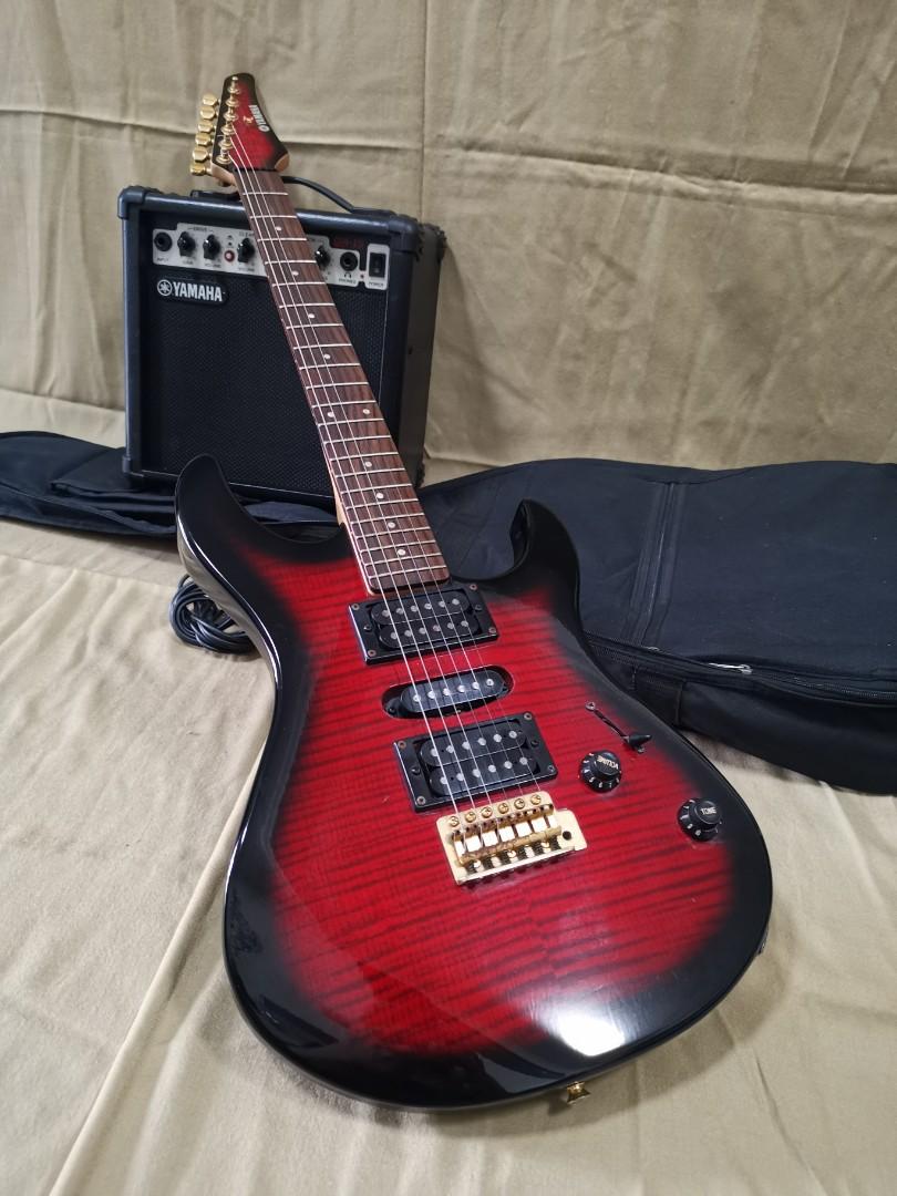 Yamaha Electric Guitar + Amp, Hobbies & Toys, Music & Media, Musical