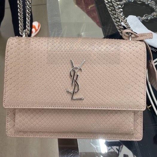 Ysl Sunset Small Chain Bag In Python, Women'S Fashion, Bags & Wallets,  Cross-Body Bags On Carousell