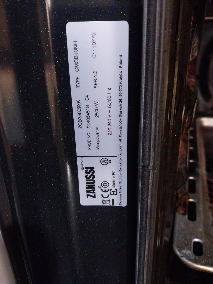 Zanussi BuiltIn Oven [Quick Sale], TV & Home Appliances, Kitchen