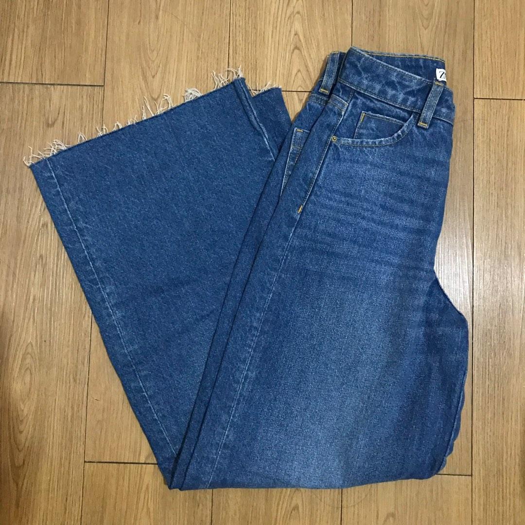 Zara Wide Leg Jeans, Women's Fashion, Bottoms, Jeans on Carousell
