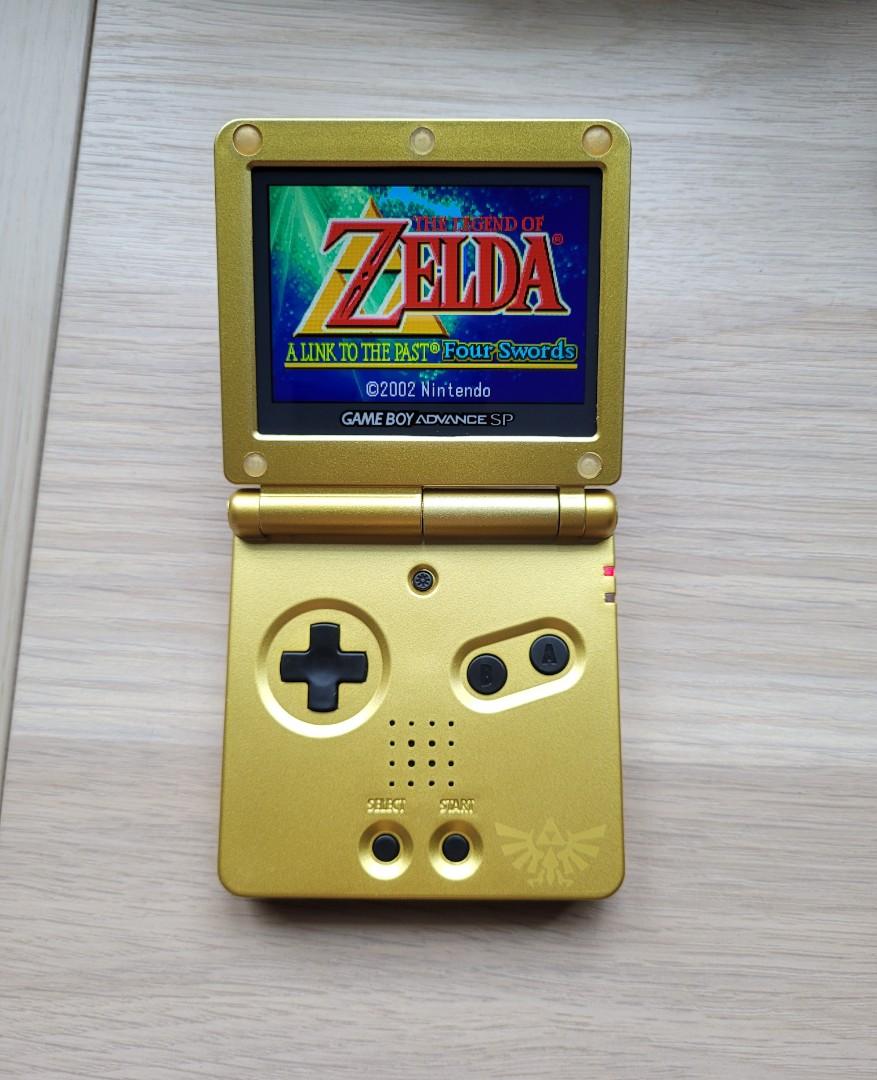Zelda Modded IPS Gameboy Advance SP Nintendo Game Boy GBA, Video Gaming