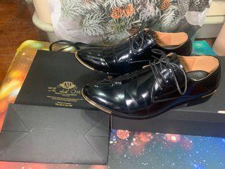 結婚用品-$1180 - 43號 新郎金邊結婚鞋  prewedding 鞋 影相鞋