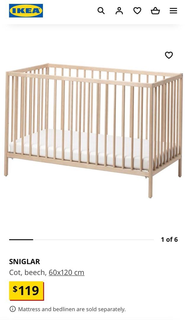 1 IKEA crib like new, Babies & Kids, Baby Nursery & Kids Furniture