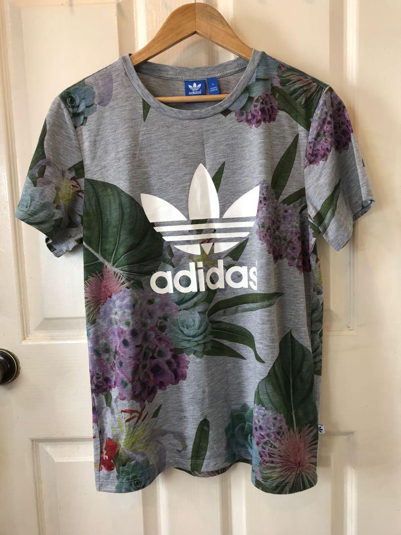 Adidas floral 2025 shirt men