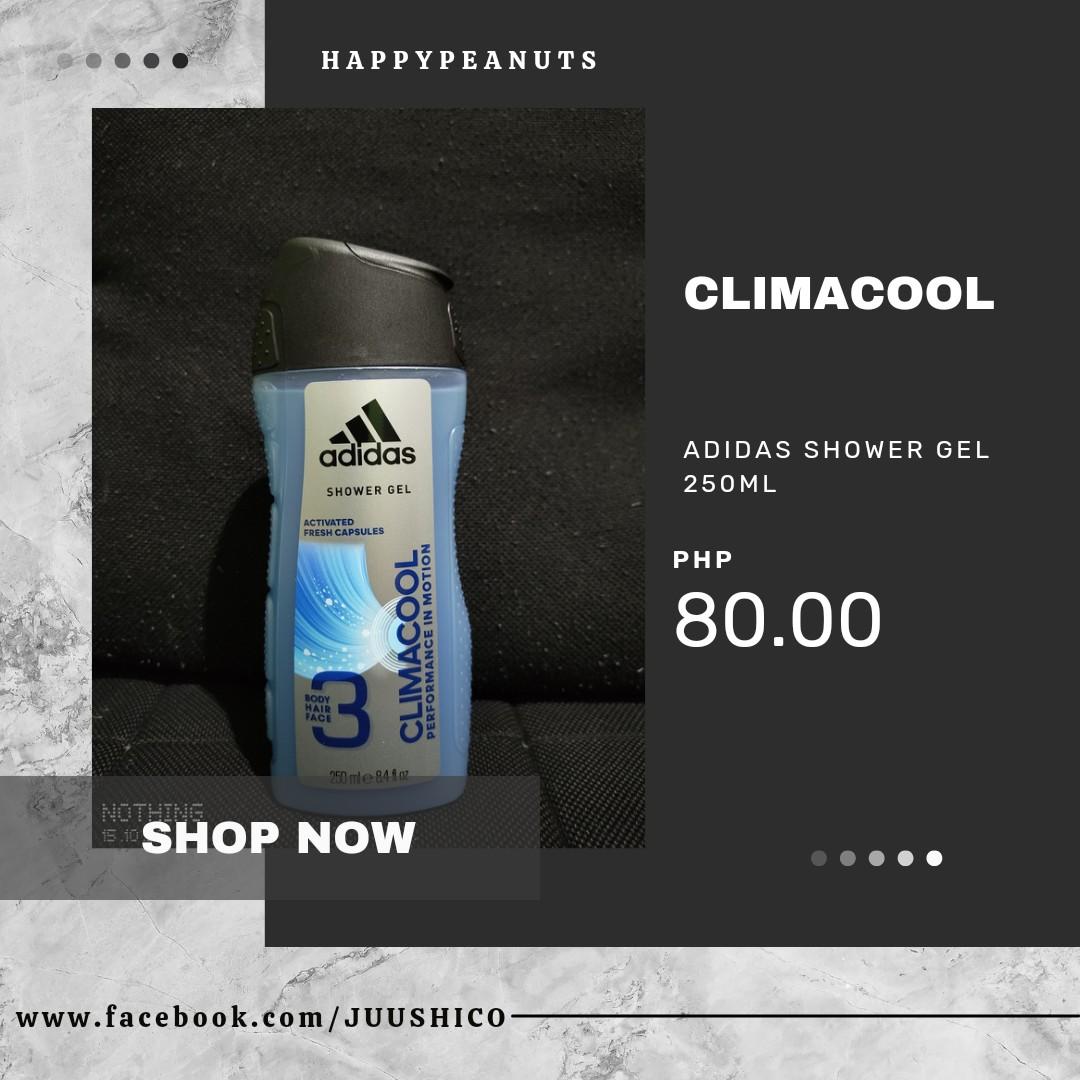 Adidas Shower Gel Climacool 250ml, Beauty & Personal Care, Bath & Body