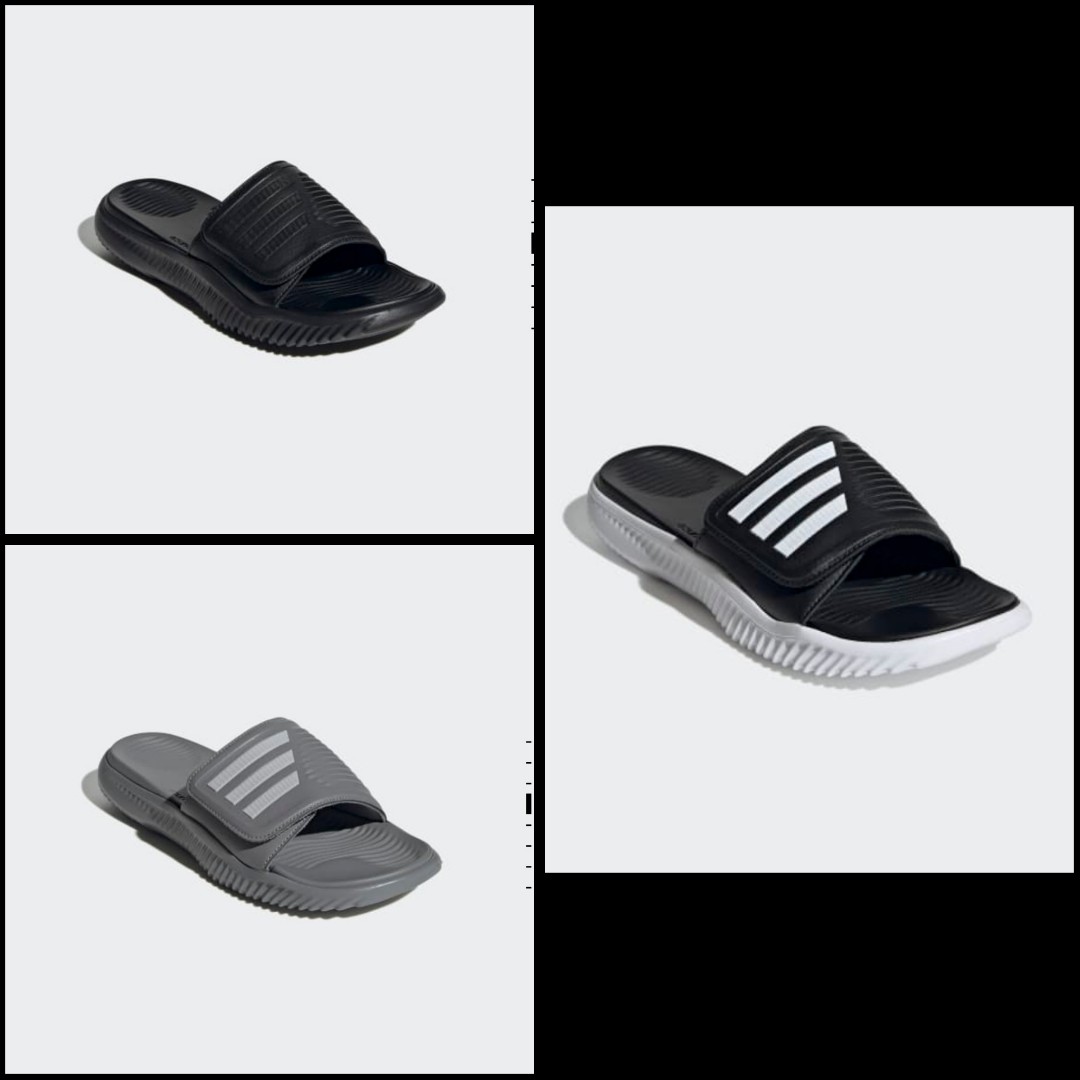 Adidas slide alphabounce adjustable, Men's Fashion, Footwear, Flipflops ...