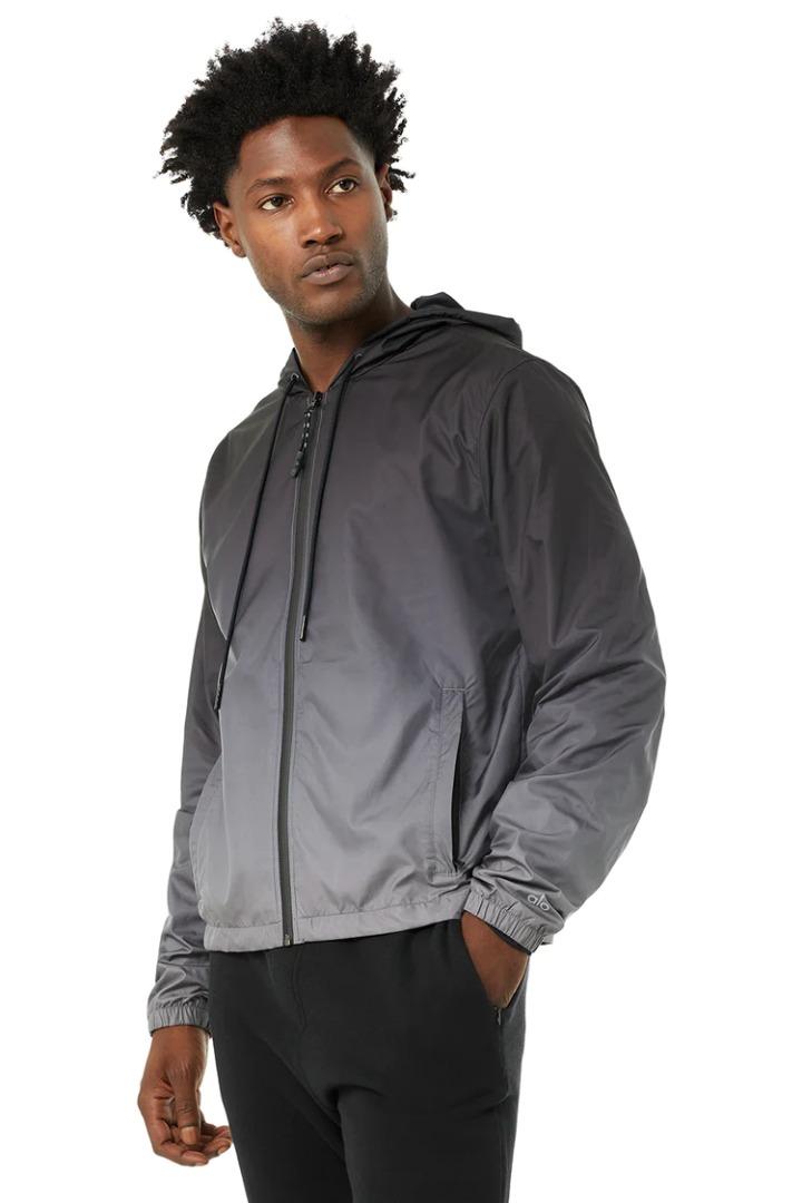 ALO Yoga Men #39 s Advent Circuit Jacket (Black/Anthracite S) 男裝 運動服裝