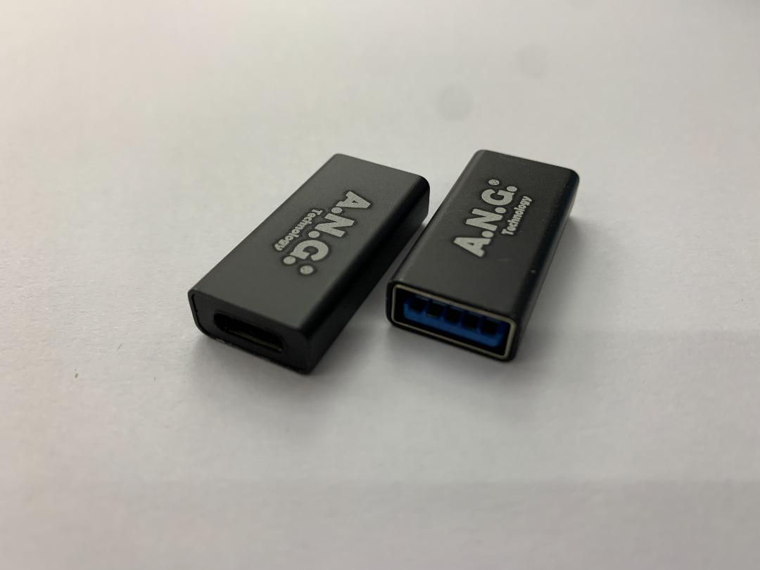 ANG Type-C3.1 Female to USB3.1A Female Adapter Charge&Data Sync, 電腦＆科技 ...