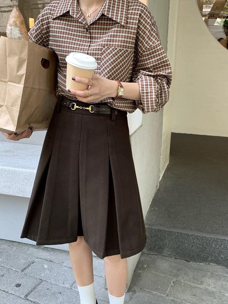 Paper bag deals tweed skirt