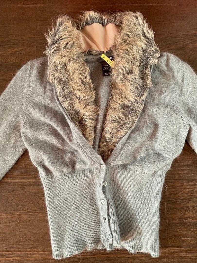 Fur sweater top h&m