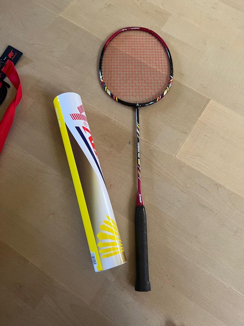 Ashaway Badminton Racket, shuttle cocks, badminton bag, Sports Equipment, Sports & Games, Racket
