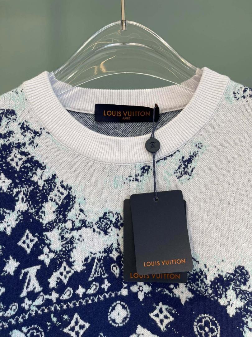 Authentic lv cashew flower pullover sweater Luxury Apparel on