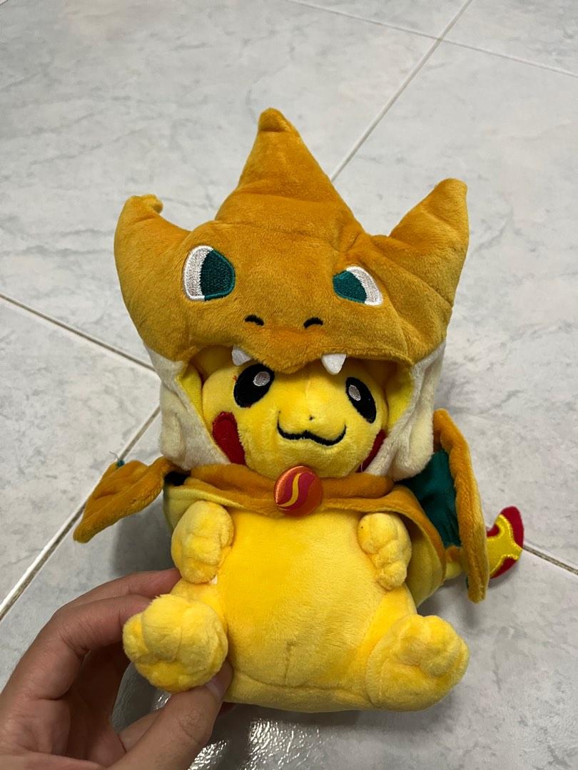 Authentic pikachu charizard hoodie plushie soft toy, Hobbies u0026 Toys, Toys u0026  Games on Carousell